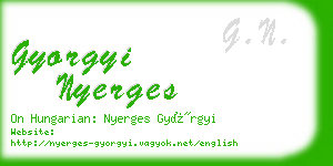 gyorgyi nyerges business card
